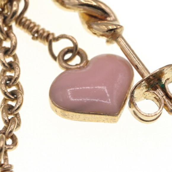 LOUIS VUITTON Earrings Creole Sweet Monogram M65749 Hoop Twist Pink Kadena Women - Picture 4 of 8